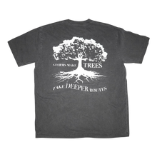 Load image into Gallery viewer, &quot;Storms Make Trees Take Deeper Routes&quot; Dark Gray TEE
